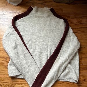 silence and noise S two tone sweater